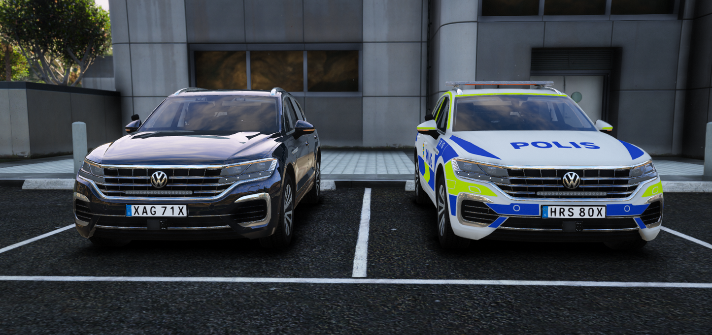 -19 VW Touareg Polisbil