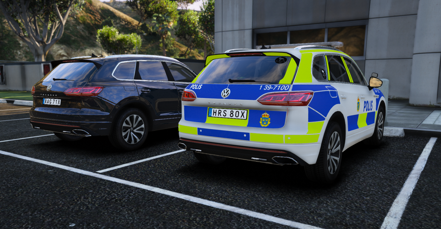 -19 VW Touareg Polisbil