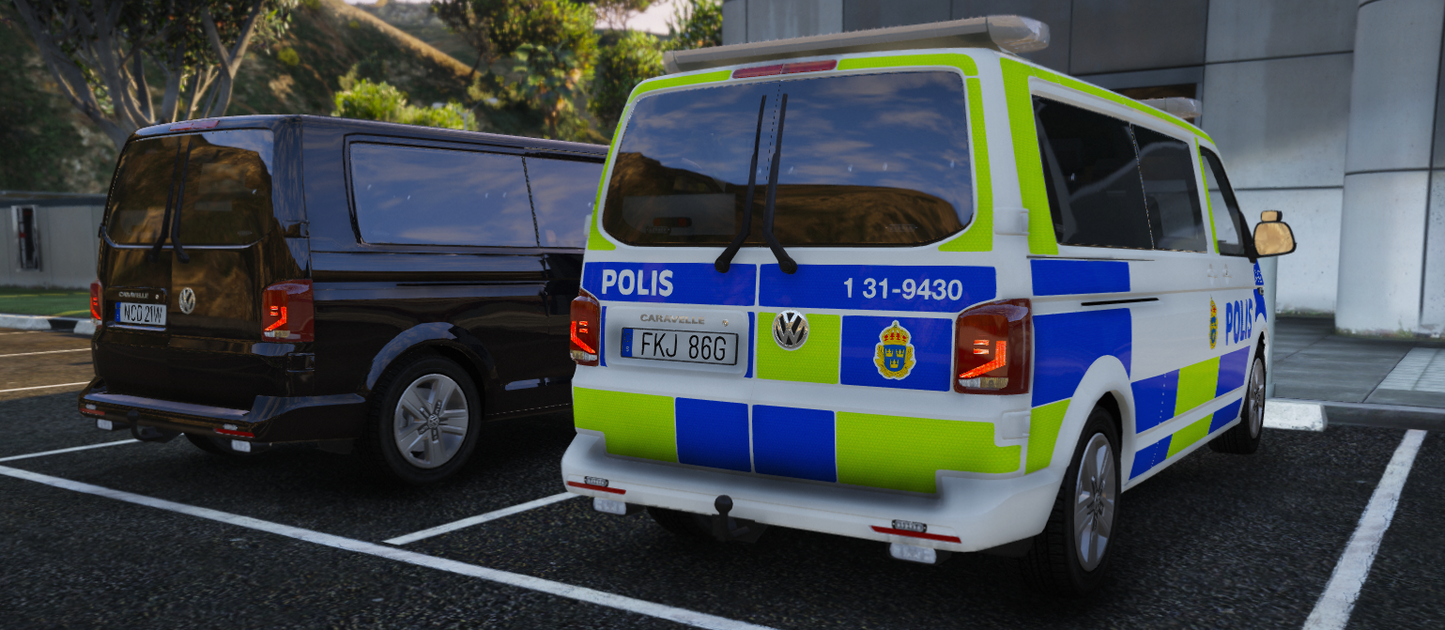 -21 VW Caravelle Polisbuss