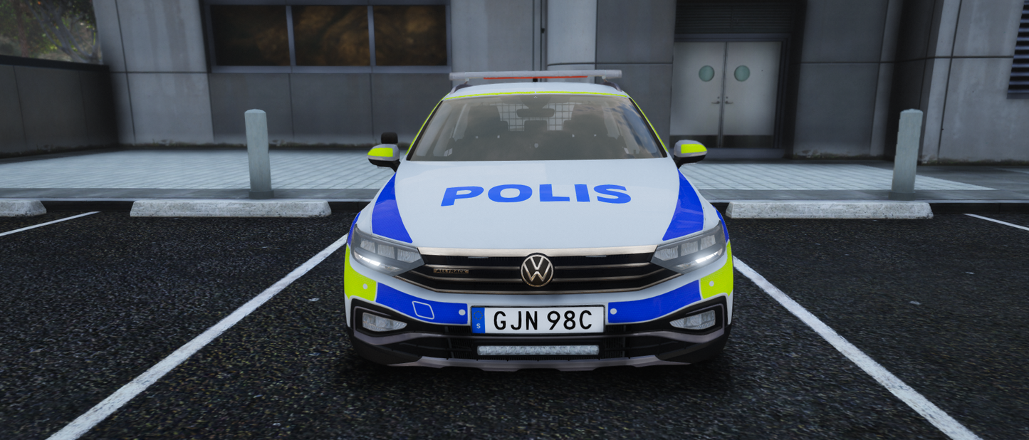 -21 VW Passat Alltrack Polisbil
