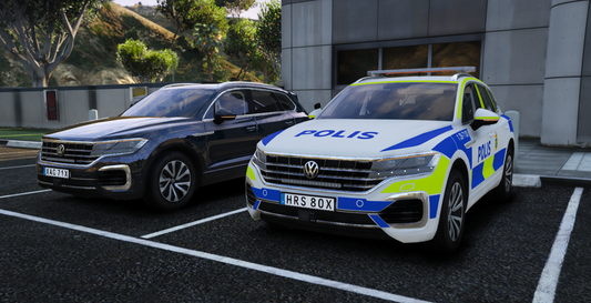 -19 VW Touareg Polisbil