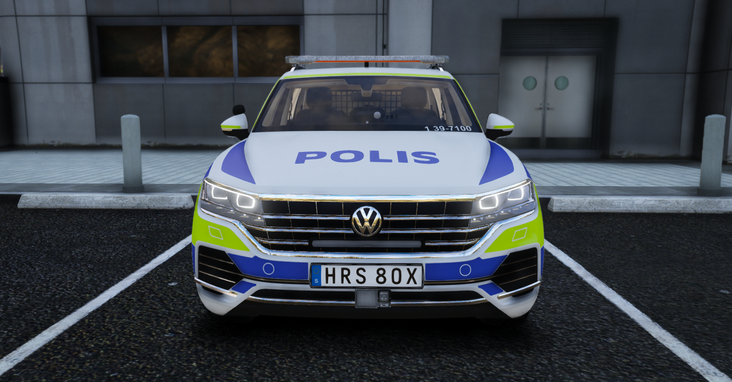 -22 VW Touareg Polisbil