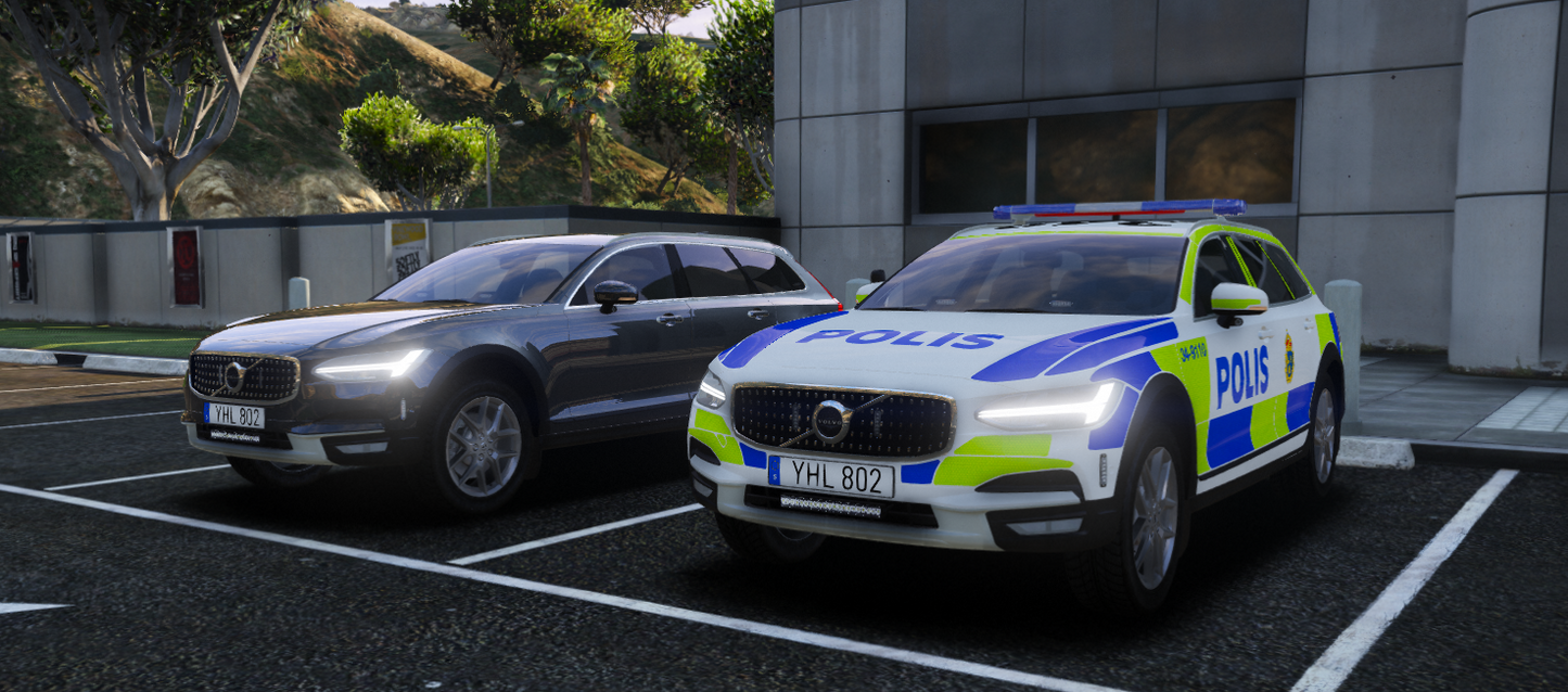 -18 Volvo V90 CC Polisbil