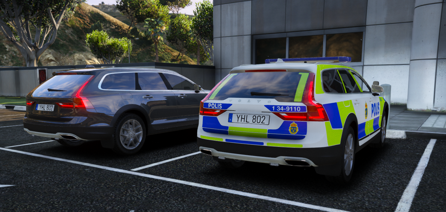 -18 Volvo V90 CC Polisbil