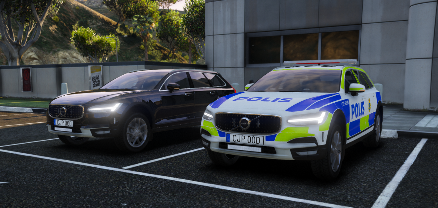 -19 Volvo V90 CC Polisbil