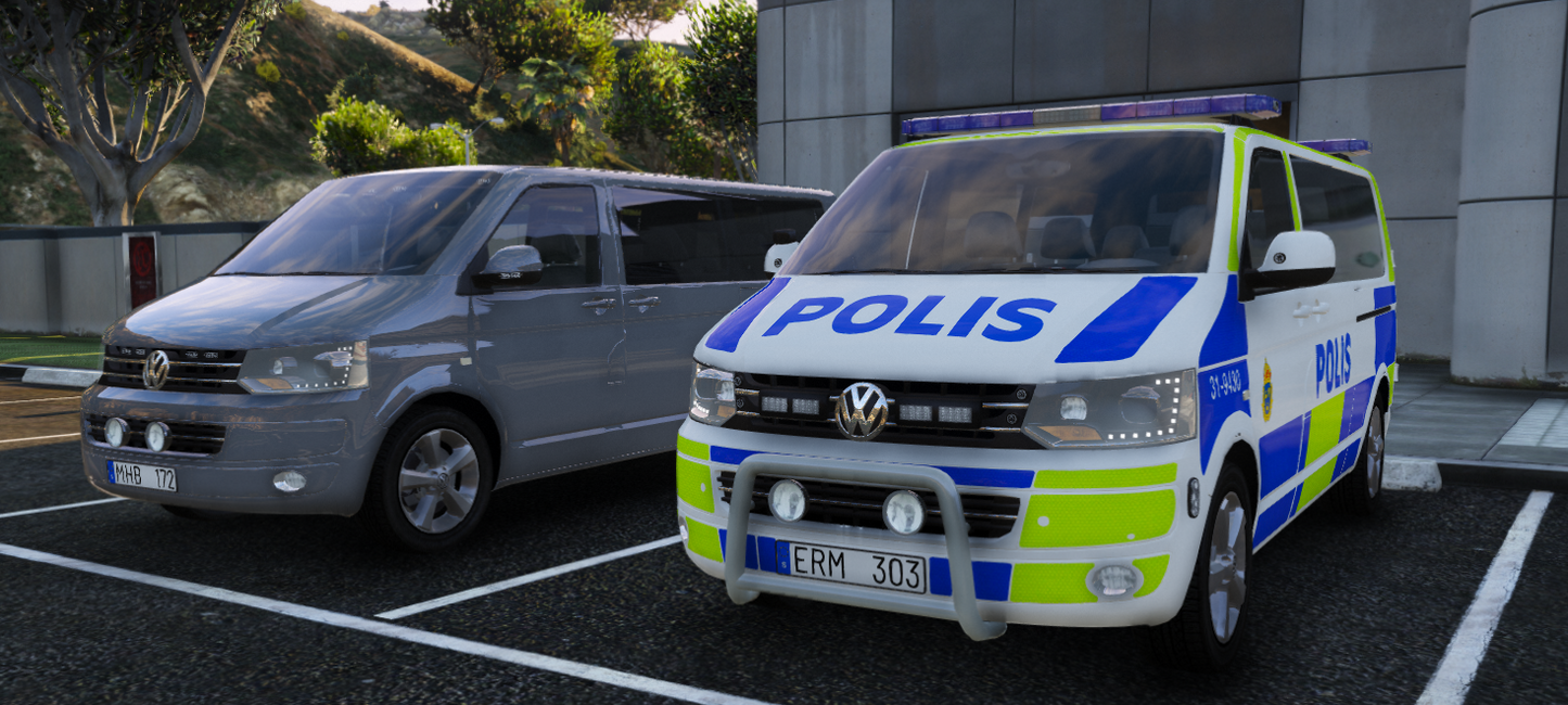-12 VW Caravelle Polisbuss